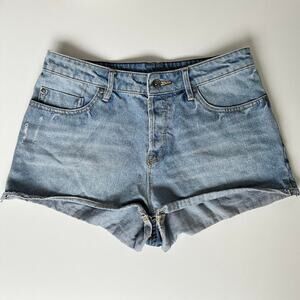 Y2K Roxy Blue Denim Booty Shorts Size 29